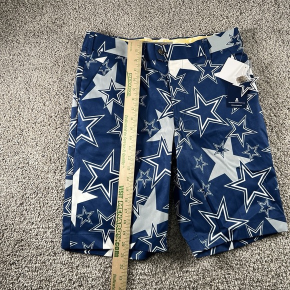 Dallas Cowboys Loudmouth Shorts Mens 32 Football NFL Preppy Team‎ Logo AOP NWT - Picture 8 of 15